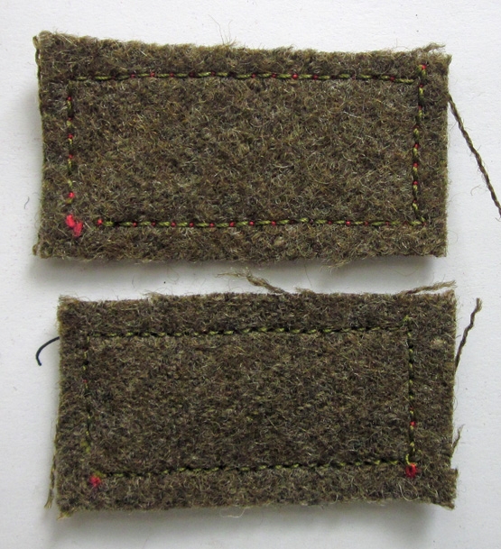 Japanese WWII Imperial Army Superior Private Collar Rank, Pair