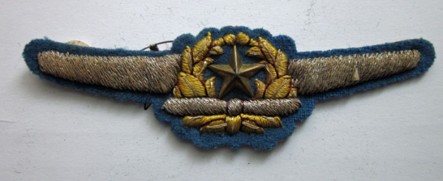 Japanese WWII Army Aviation Insignia, Metal Star