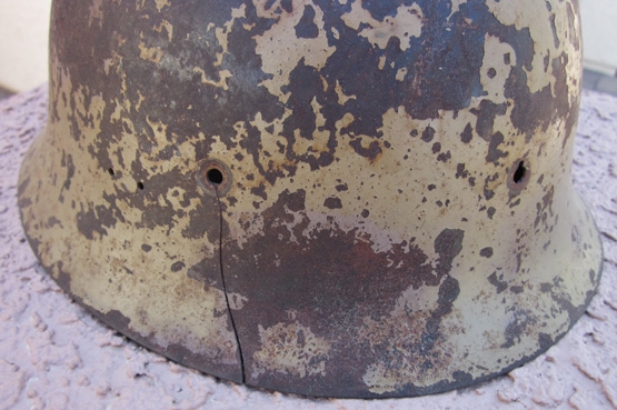 Japanese WWII Type 90 Steel Helmet Shell, Thai Re-Issue