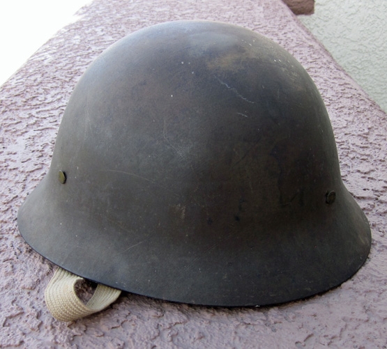 Japanese WWII Civil Defense Uniform Coat, Belt & Helmet