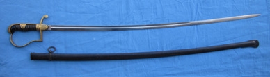 German WWII Heer Officers Sword, Holler Mfg, Number 3 Pattern