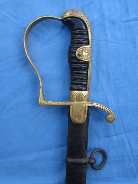 German WWII Heer Officers Sword, Holler Mfg, Number 3 Pattern
