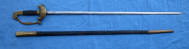 German Imperial Era, Bavarian Civil Officials Sword, King Ludwig Era, Etched Blade, Clemens & Jung
