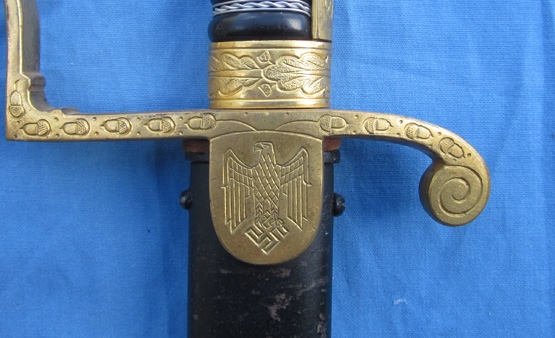 German WWII Heer Officers Sword, Eickhorn Oval Trademark, Field Marshall Series, Roon 189