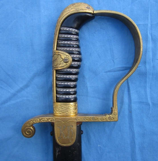 German WWII Heer Officers Sword, Eickhorn Oval Trademark, Field Marshall Series, Roon 189