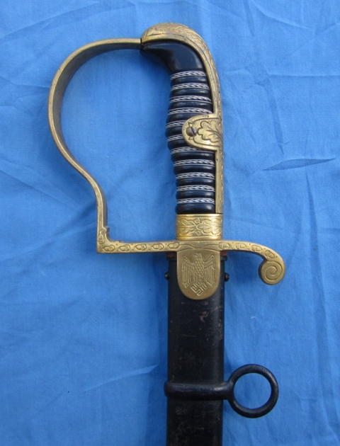 German WWII Heer Officers Sword, Eickhorn Oval Trademark, Field Marshall Series, Roon 189