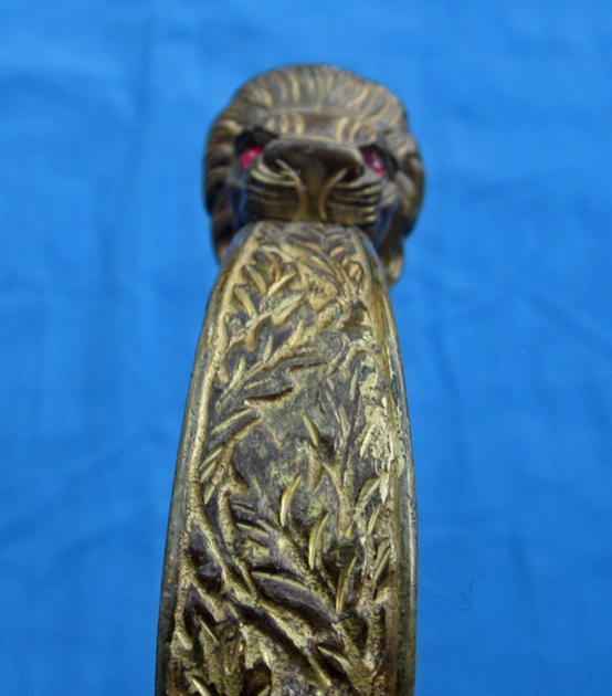 German WWII Heer Officers Sword, Eickhorn Field Marshall Series, Wrangel Lion Head Pattern