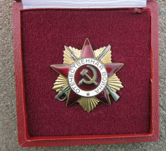 Soviet Post WWII, Order of the Patriotic War 1st Class, 1985, Original Box