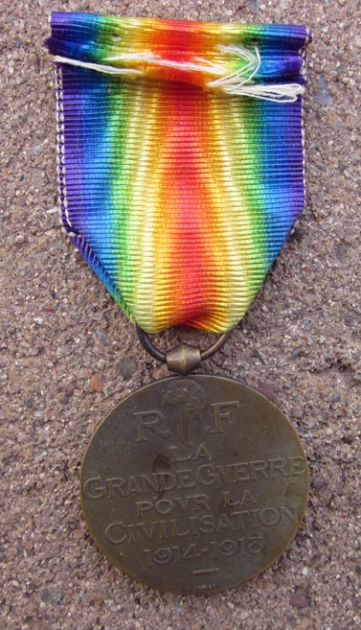 French WWI Victory Medal, Official Issue, A. Morlon