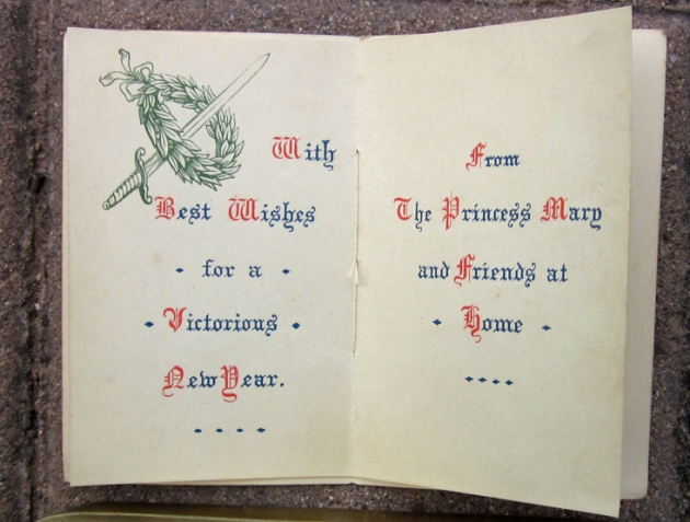 British WWI Princess Mary Tin, Christmas 1914 & Chritmas Card