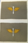 Photo: Insignia Cloth US WWII USAAF Officer Cloth Winged Prop Insignia