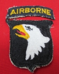 Photo: US WWII 101st Airborne Division SSI & Tab, The Screaming Eagle Division