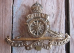 British WWI-WWII Royal Artillery Cap Badge