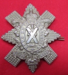 British WWI-WWII Black Watch Cap Badge