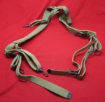 US WWII M1943 Suspenders, Light OD Canvas