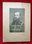 Photo: Photography German Franco Prussian War 1870 Era Formal Portrait, Hussar, Iron Cross 2nd Class