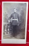 Photo: Photography German Franco Prussian War 1870 Era CDV, Foot Artillery Soldier