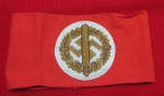 German WWII, SA Sports Armband, Full RZM Tag, 443580