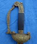 German Imperial Era, Bavarian Civil Officials Sword, King Ludwig Era, Etched Blade, Clemens & Jung