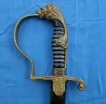 German WWII Heer Officers Sword, Eickhorn Field Marshall Series, Wrangel Lion Head Pattern