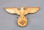 German WWII Silver NSDAP Hat Eagle, RZM 1/16