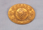 German WWII RAD Female Brooch, Gold