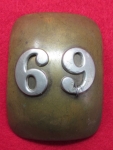 US Indian War Era, Militia Crossbelt Plate, Likely 69th New York