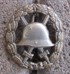 German WWI Silver Wound Badge, Cut-Out