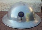 Photo: US Pre WWII 1920's-1940's American Legion Parade Helmet, Polished Aluminum