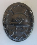 German WWII Black Wound Badge, Stamped Steel