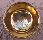 Photo: Japanese WWII Showa Era Imperial Army Sake Cup, Kutani Porcelain, Railway Unit
