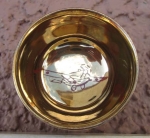 Japanese WWII Showa Era Imperial Army Sake Cup, Kutani Porcelain, Aviation Unit