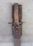 Photo: Japanese WWII Late War Type 30 Bayonet, Wood Scabbard & Frog, Toyada Automatic Loom Works