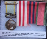Photo: British Crimean War Campaign Medal, Sebastopol Clasp, 79th & 93rd Highland Rgt