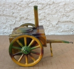 Photo: Antique Toys, Cannons, Soldiers, Etc German WWII Era, Elastolin-Lineol, Tinplate Goulashkanone, Field Kitchen,