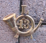 Photo: US SAW Era, Army Field Musician Hat Emblem, 1896-1902, 13 L