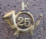 Photo: US SAW Era, Army Field Musician Hat Emblem, 1896-1902