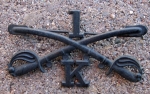 Photo: US 1902 Pattern, Cavalry Enlisted Collar Emblem, K Troop, 1st Cavalry