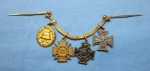 Photo: Medals German German WWI Oldenburg Soldier 4 Place Miniature Medal Bar