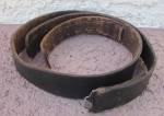 Photo: German WWII Wehrmacht Enlisted Black Leather Service Belt 100 cm