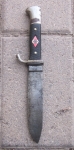 Photo: German WWII Hitler Youth Knife, Carl Heidelberg Mfg. Scarce Maker