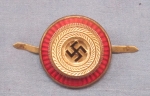 Photo: German WWII NSDAP Political Leader Visor Cap Roundel