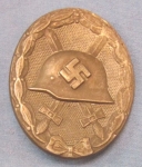 Photo: German WWII Silver Wound Badge, Maker 107, Carl Wild