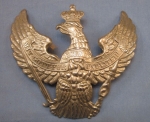 Photo: German WWI Dragoon Enlisted Helmet Wappen, Steel