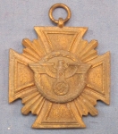 Photo: German WWII NSDAP 10 Year Long Service Medal
