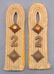 Photo: German WWII Heer Signals Hauptmann Shoulder Boards, Removed From Uniform