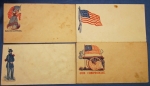 Photo: US Civil War Patriotic Envelopes, Lot of Four
