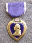 Photo: US WWII Purple Heart Medal & Original Case, Slot Brooch Suspension