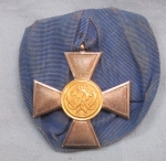 Photo: Prussian, Wilhelm I, Landwehr 1st Class 20 Year Long Service Cross